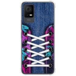 Funda Silicona Antigolpes para TCL 406 diseño Zapatillas 06 Dibujos