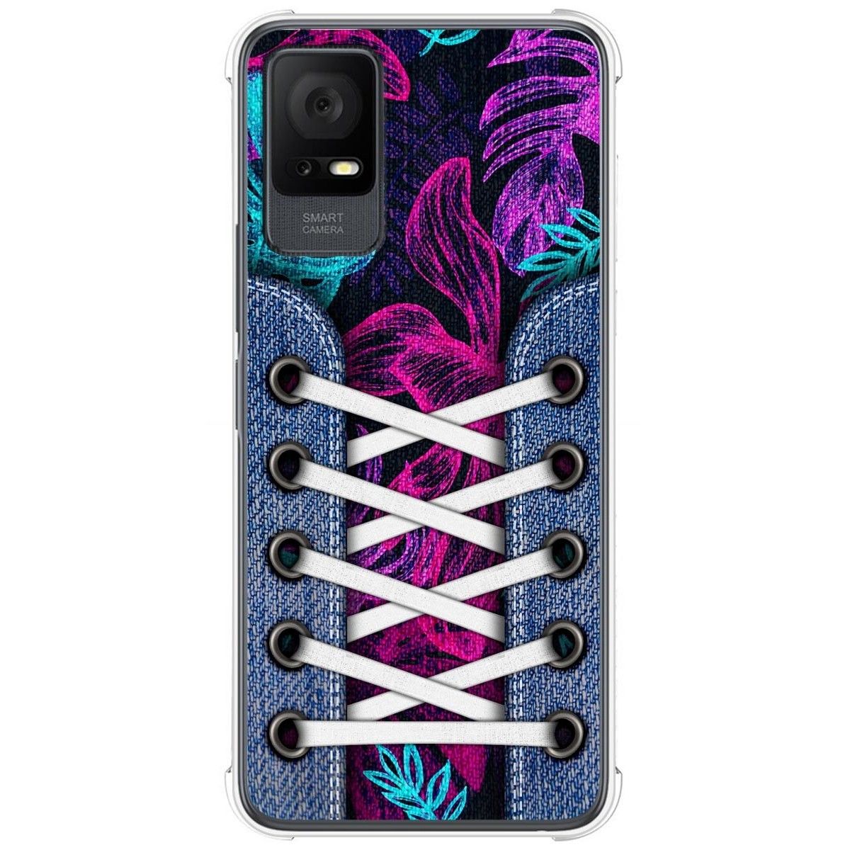 Funda Silicona Antigolpes para TCL 406 diseño Zapatillas 07 Dibujos