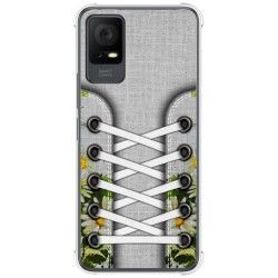 Funda Silicona Antigolpes para TCL 406 diseño Zapatillas 08 Dibujos