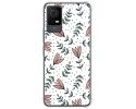 Funda Silicona Antigolpes para TCL 406 diseño Flores 01 Dibujos