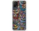 Funda Silicona Antigolpes para TCL 406 diseño Flores 04 Dibujos