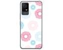 Funda Silicona Antigolpes para TCL 406 diseño Flores 06 Dibujos