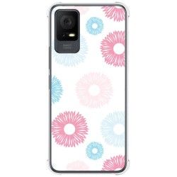 Funda Silicona Antigolpes para TCL 406 diseño Flores 06 Dibujos
