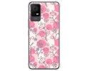 Funda Silicona Antigolpes para TCL 406 diseño Flores 07 Dibujos