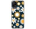 Funda Silicona Antigolpes para TCL 406 diseño Flores 08 Dibujos