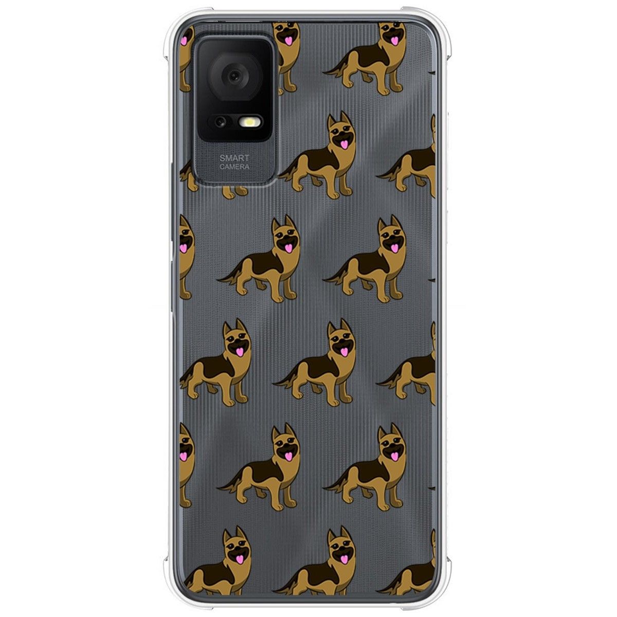 Funda Silicona Antigolpes para TCL 406 diseño Perros 09 Dibujos