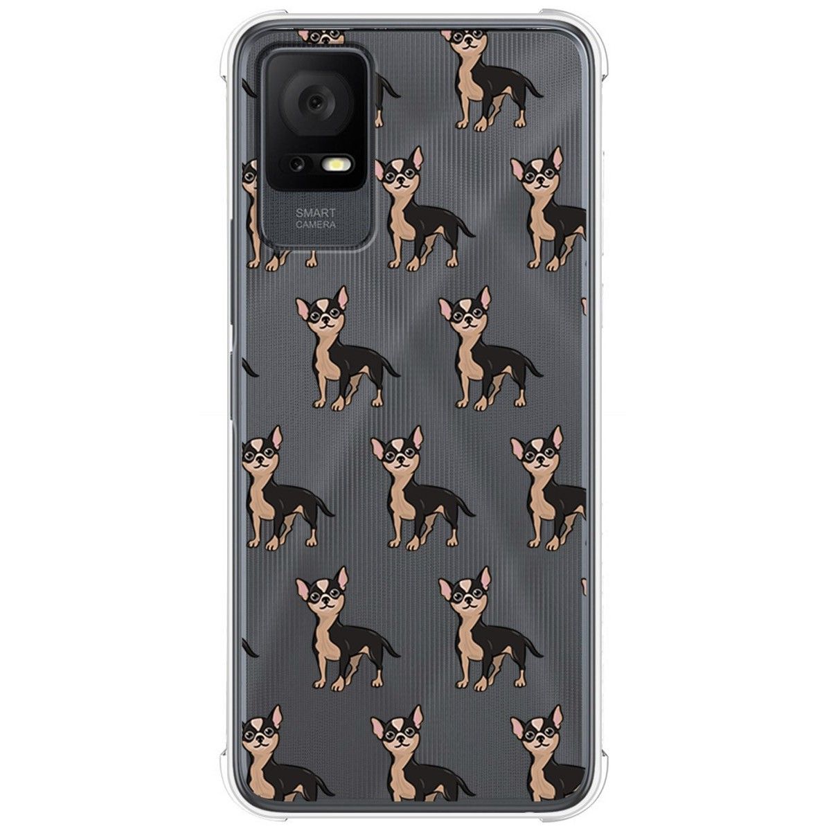 Funda Silicona Antigolpes para TCL 406 diseño Perros 11 Dibujos