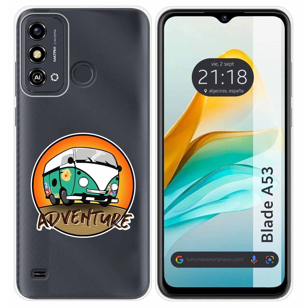 Funda Silicona para Zte Blade A53 diseño Adventure Dibujos
