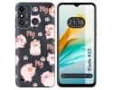 Funda Silicona para Zte Blade A53 diseño Cerdos Dibujos