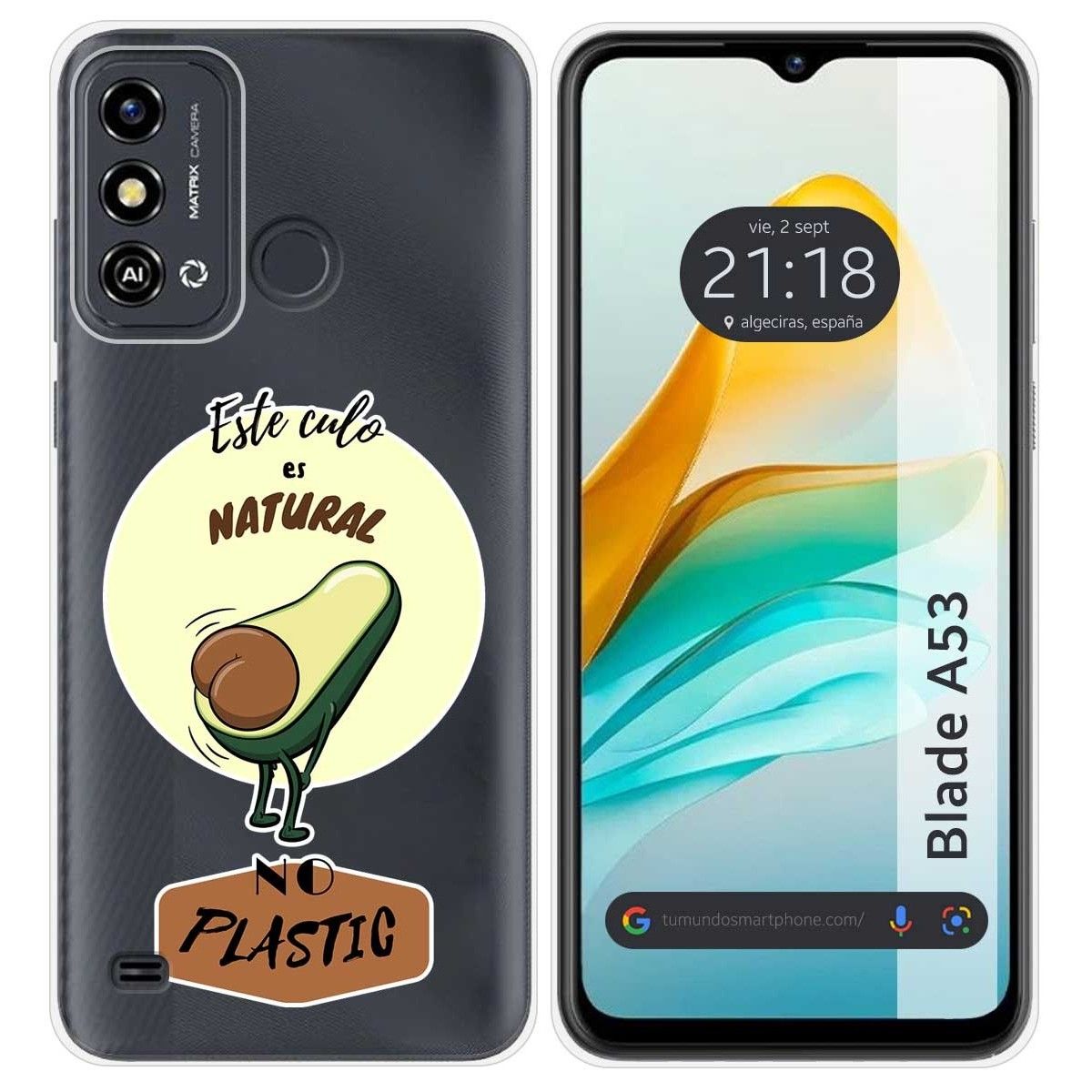 Funda Silicona para Zte Blade A53 diseño Culo Natural Dibujos