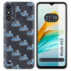 Funda Silicona para Zte Blade A53 diseño Scooter Dibujos