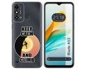 Funda Silicona para Zte Blade A53 diseño Hombre Escalada Dibujos