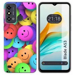 Funda Silicona para Zte Blade A53 diseño Smile Dibujos