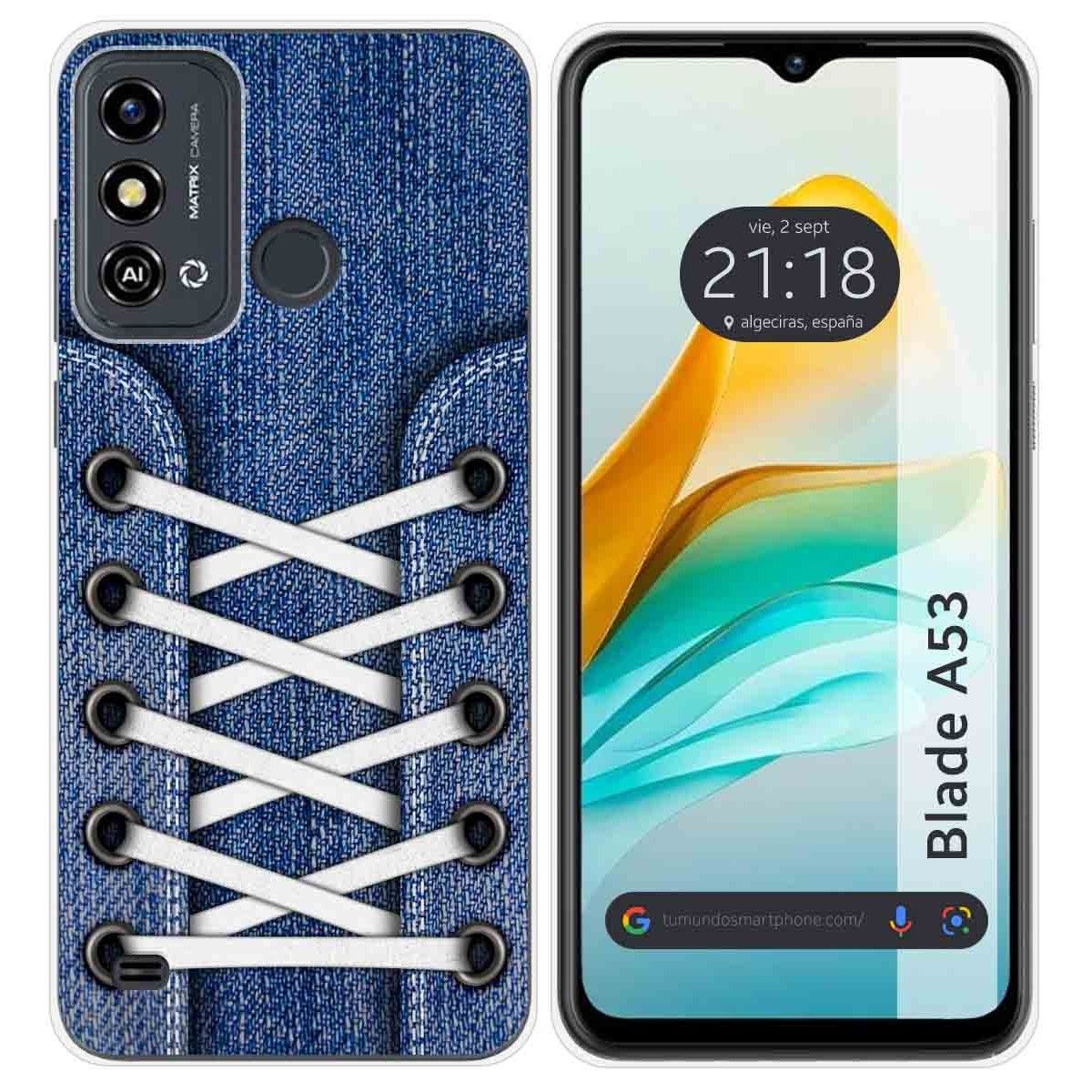 Funda Silicona para Zte Blade A53 diseño Zapatillas 01 Dibujos