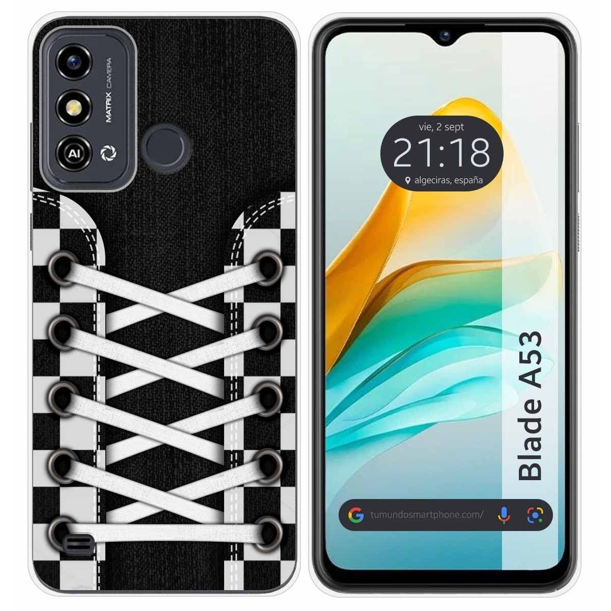 Funda Silicona para Zte Blade A53 diseño Zapatillas 03 Dibujos
