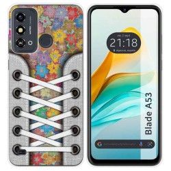 Funda Silicona para Zte Blade A53 diseño Zapatillas 05 Dibujos