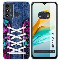 Funda Silicona para Zte Blade A53 diseño Zapatillas 06 Dibujos