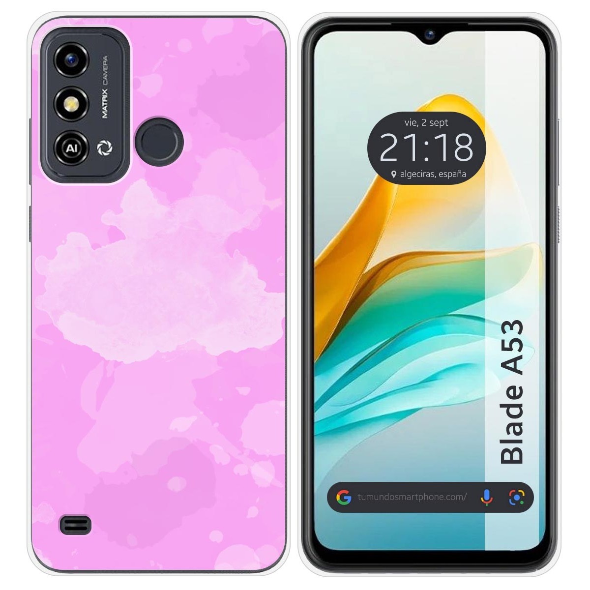 Funda Silicona para Zte Blade A53 diseño Acuarela 04 Dibujos