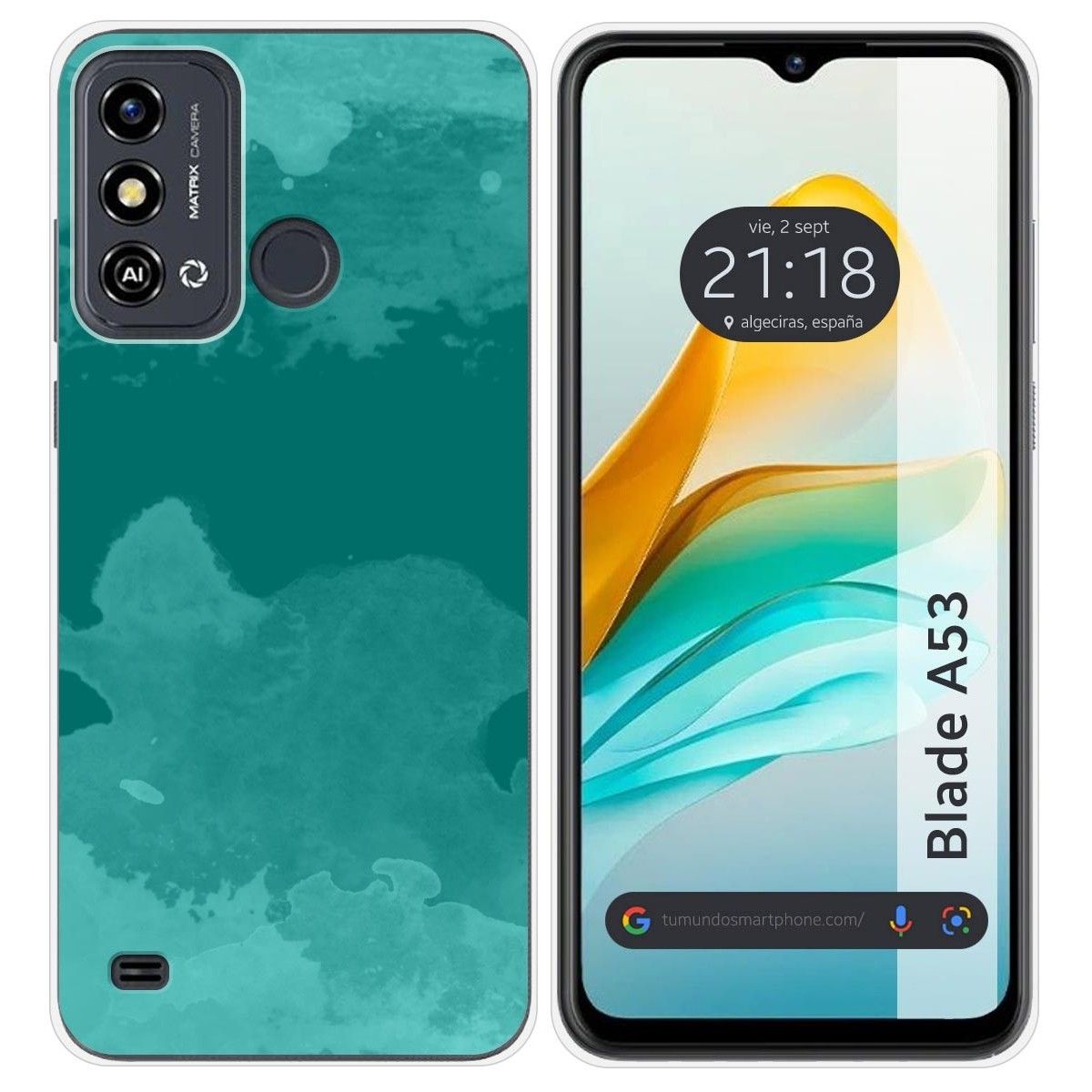 Funda Silicona para Zte Blade A53 diseño Acuarela 06 Dibujos