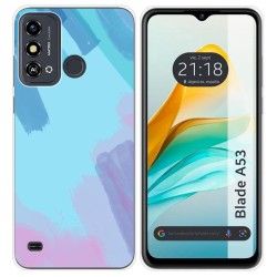 Funda Silicona para Zte Blade A53 diseño Acuarela 10 Dibujos