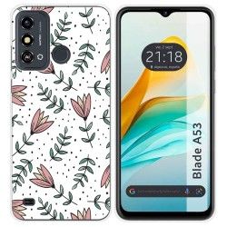 Funda Silicona para Zte Blade A53 diseño Flores 01 Dibujos