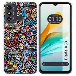 Funda Silicona para Zte Blade A53 diseño Flores 04 Dibujos