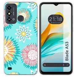 Funda Silicona para Zte Blade A53 diseño Flores 05 Dibujos