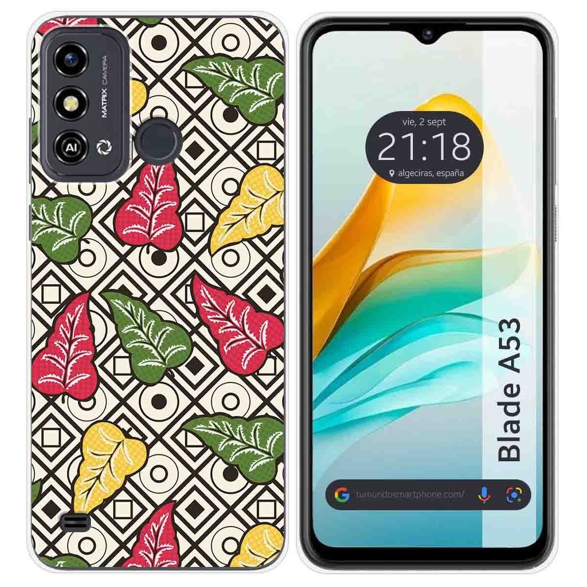 Funda Silicona para Zte Blade A53 diseño Flores 11 Dibujos