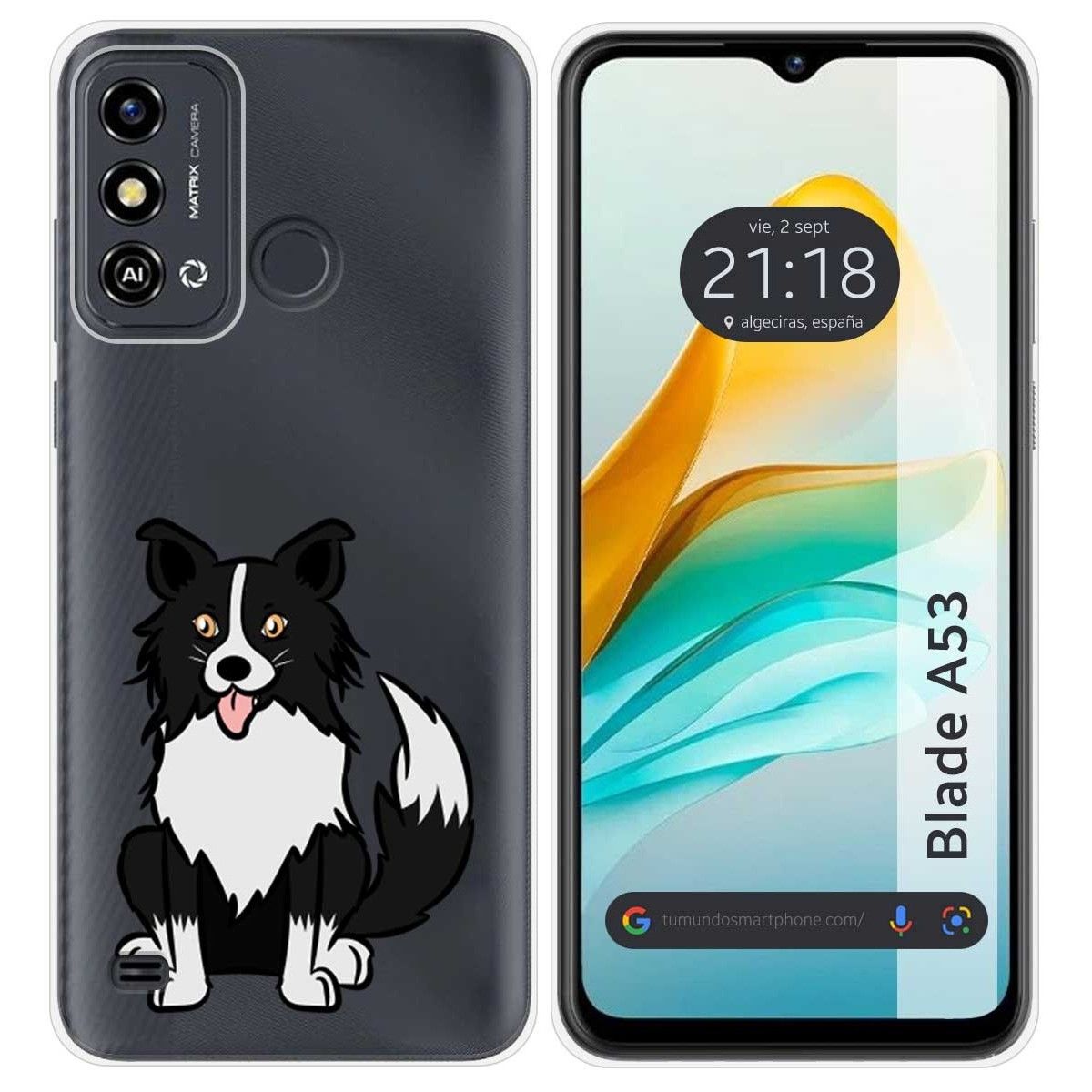 Funda Silicona para Zte Blade A53 diseño Perros 01 Dibujos