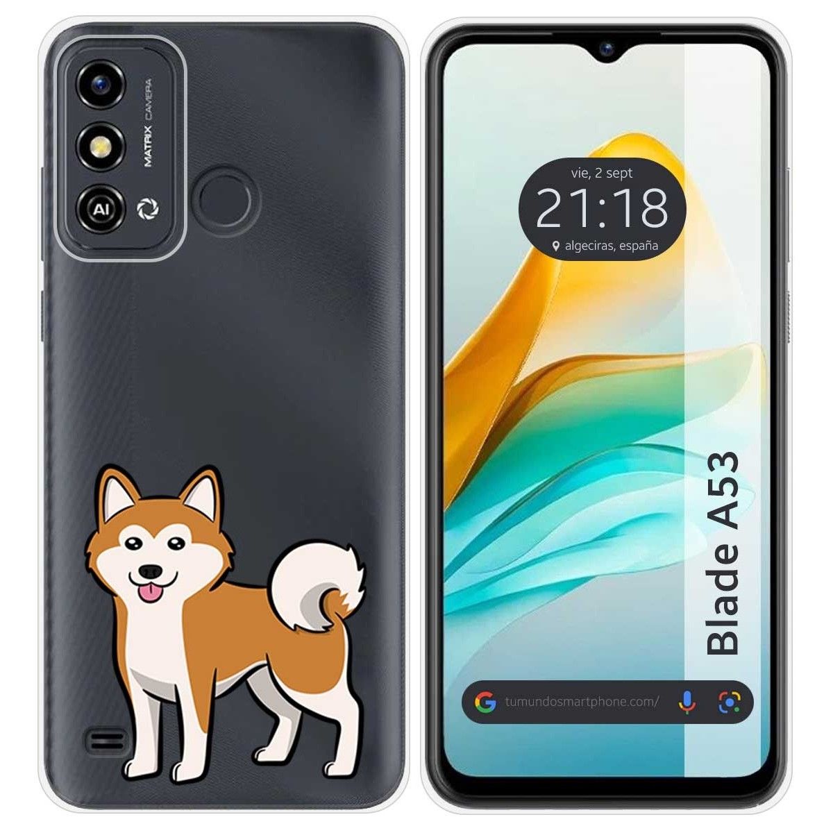 Funda Silicona para Zte Blade A53 diseño Perros 02 Dibujos