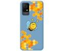 Funda Silicona Líquida Azul para TCL 406 diseño Abeja Dibujos