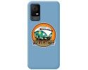 Funda Silicona Líquida Azul para TCL 406 diseño Adventure Dibujos
