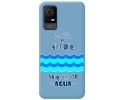 Funda Silicona Líquida Azul para TCL 406 diseño Agua Dibujos