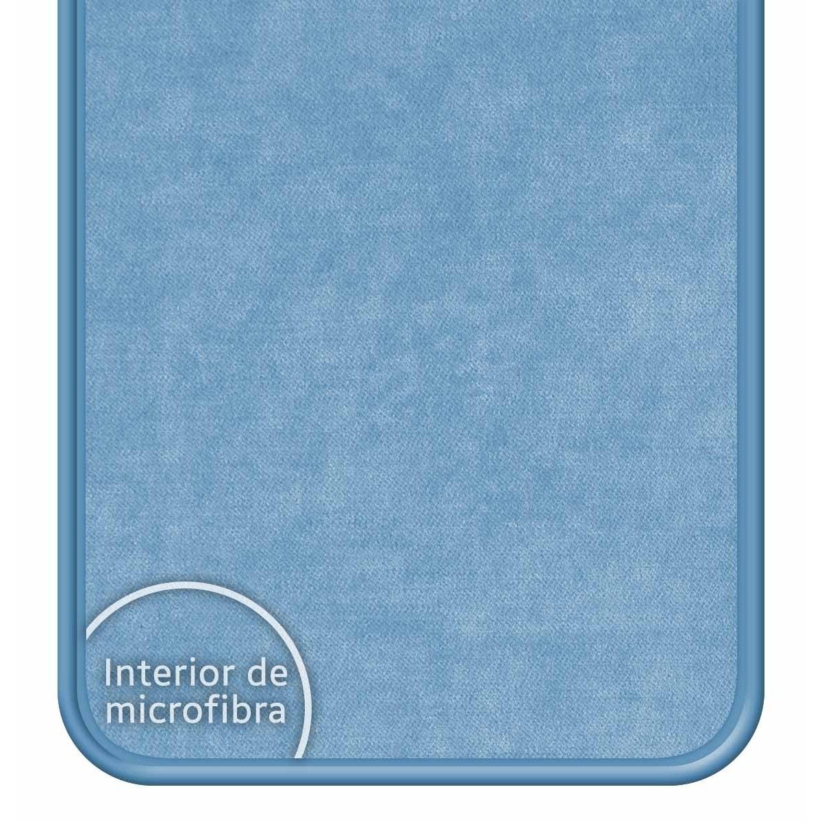 Funda Silicona Líquida Azul para TCL 406 diseño Vegan Life Dibujos