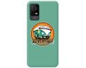 Funda Silicona Líquida Verde para TCL 406 diseño Adventure Dibujos