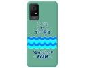 Funda Silicona Líquida Verde para TCL 406 diseño Agua Dibujos