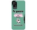 Funda Silicona Líquida Verde para TCL 406 diseño Vaca Dibujos
