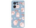 Funda Silicona Líquida Azul para Xiaomi 13T / 13T Pro 5G diseño Cerdos Dibujos