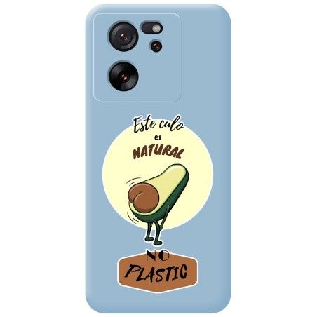 Funda Silicona Líquida Azul para Xiaomi 13T / 13T Pro 5G diseño Culo Natural Dibujos