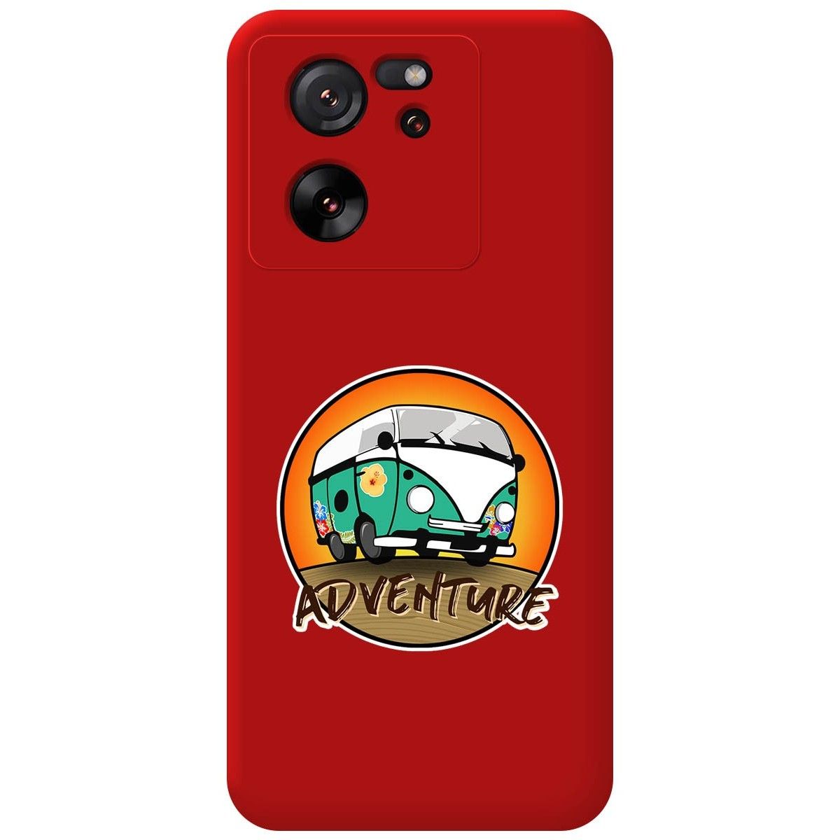 Funda Silicona Líquida Roja para Xiaomi 13T / 13T Pro 5G diseño Adventure Dibujos