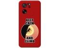 Funda Silicona Líquida Roja para Xiaomi 13T / 13T Pro 5G diseño Mujer Escalada Dibujos