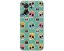 Funda Silicona Líquida Verde para Xiaomi 13T / 13T Pro 5G diseño Catrina Dibujos
