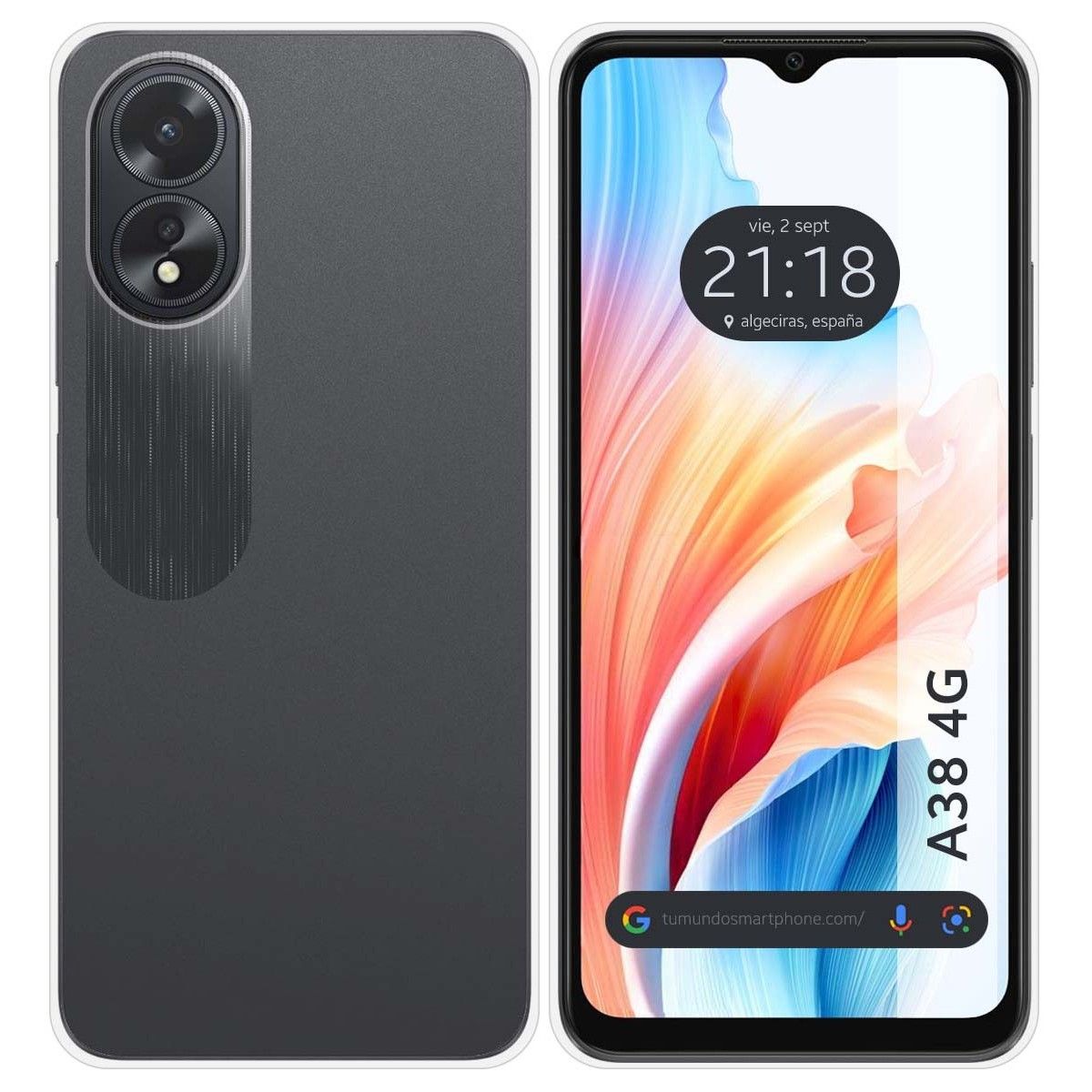 Funda Silicona Gel TPU Transparente para Oppo A38 4G