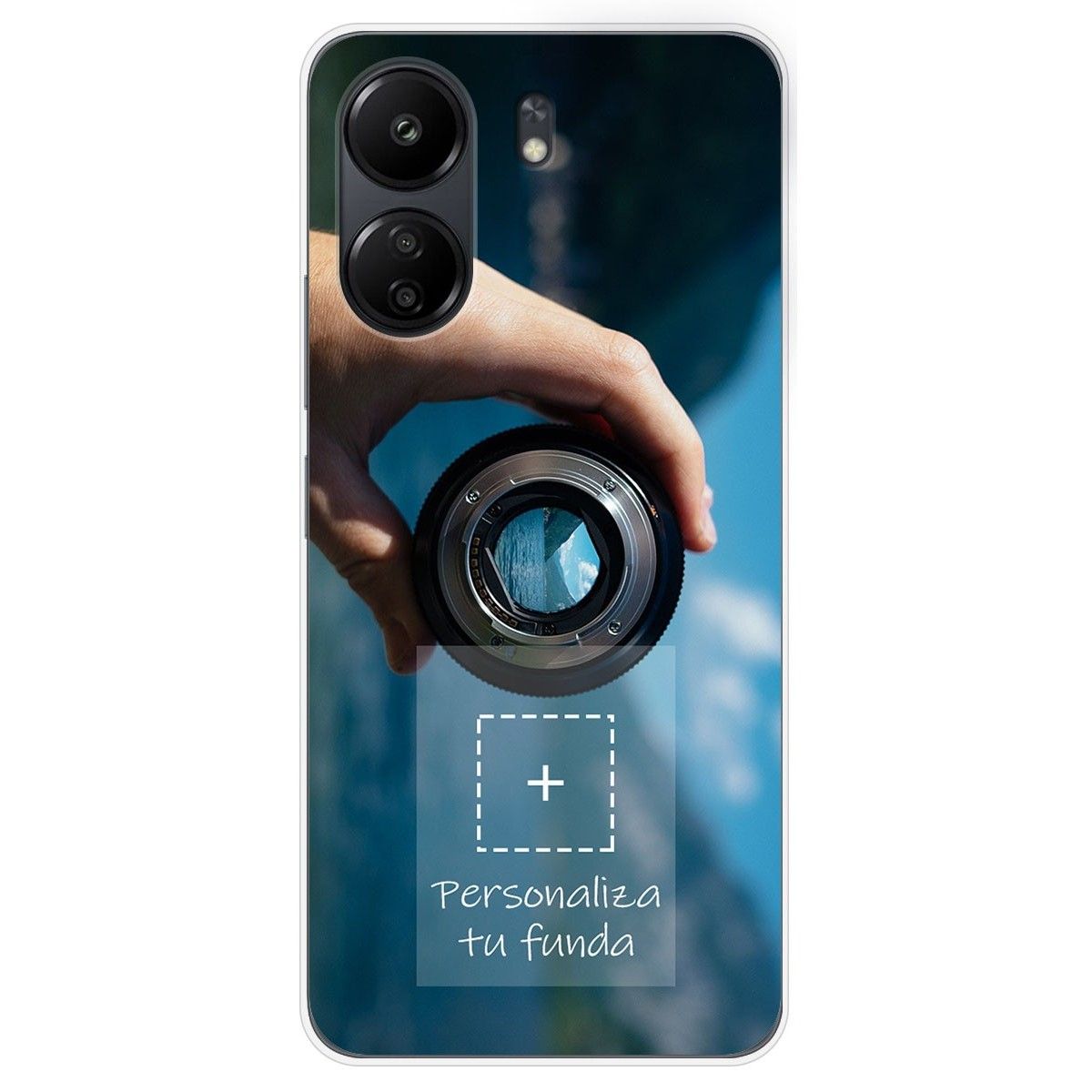 Personaliza tu Funda Silicona Gel Tpu Transparente con tu Fotografia para Xiaomi Redmi 13C Dibujo Personalizada