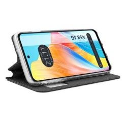 Funda Libro Soporte con Ventana para Oppo A58 4G color Negra 2