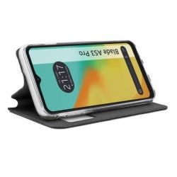 Funda Libro Soporte con Ventana para Zte Blade A53 Pro color Negra 2
