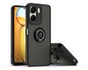 Funda Mate con Borde Negro y Anillo Giratorio 360 para Xiaomi Redmi 13C