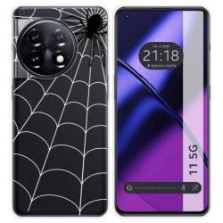 Funda Silicona Transparente para Oneplus 11 5G diseño Araña Dibujos