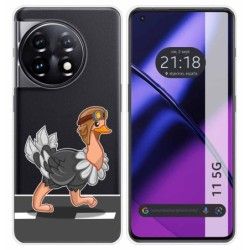 Funda Silicona Transparente para Oneplus 11 5G diseño Avestruz Dibujos