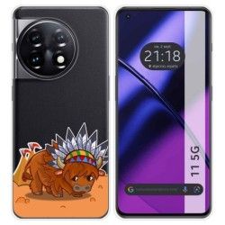 Funda Silicona Transparente para Oneplus 11 5G diseño Bufalo Dibujos